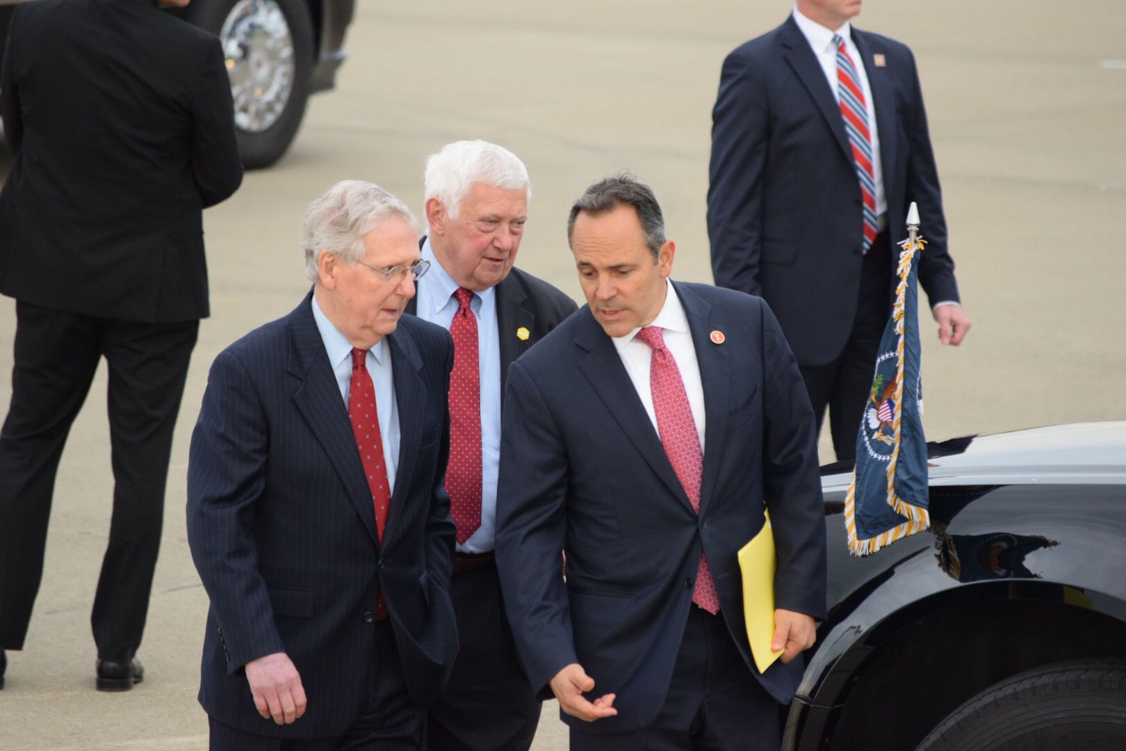 Senate Majority Leader Mitch McConnell and Governor Matt Bevin